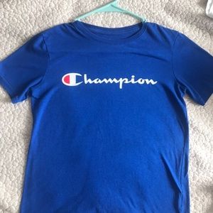 Blue champion shirt